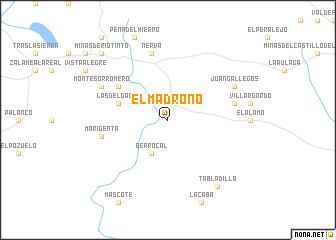 map of El Madroño