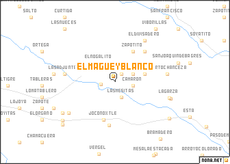 map of El Maguey Blanco