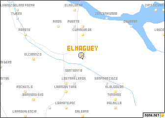 map of El Maguey