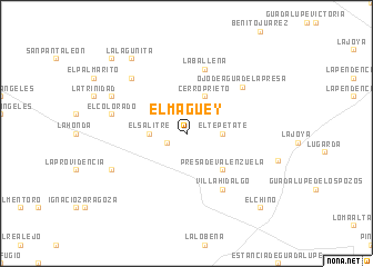 map of El Maguey