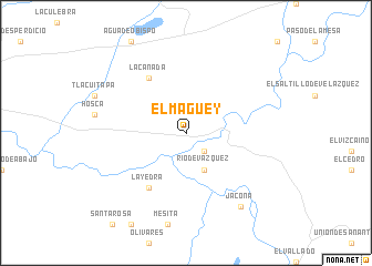 map of El Maguey