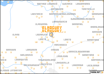 map of El Maguey