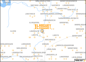 map of El Maguey