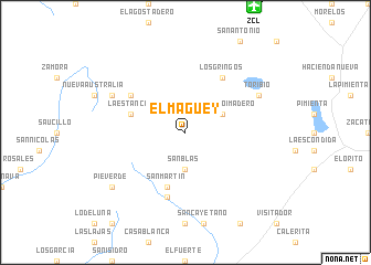 map of El Maguey