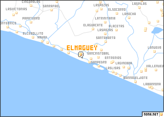 map of El Maguey