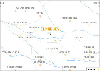 map of El Maguey