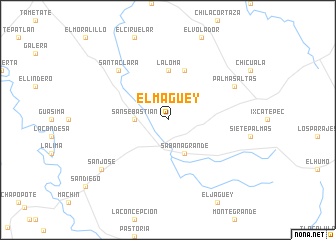 map of El Maguey