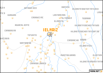 map of El Maíz