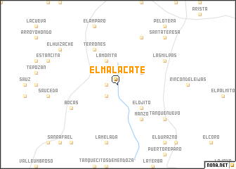 map of El Malacate