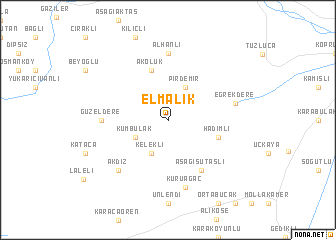 map of Elmalık