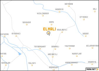 map of Elmalı