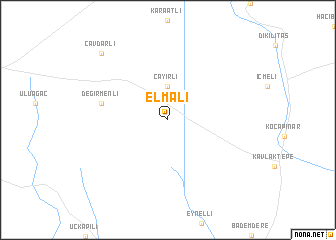 map of Elmalı