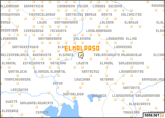 map of El Malpaso