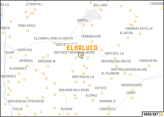 map of El Maluco
