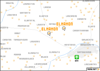 map of El Mamón