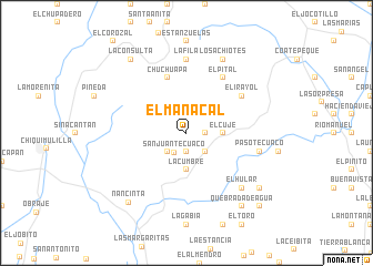 map of El Manacal