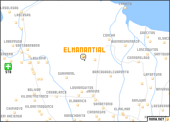 map of El Manantial