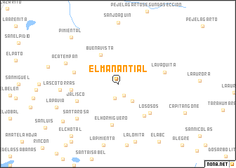 map of El Manantial