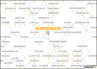 map of El Maneadero