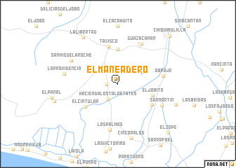 map of El Maneadero