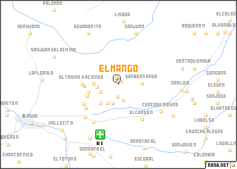 map of El Mango