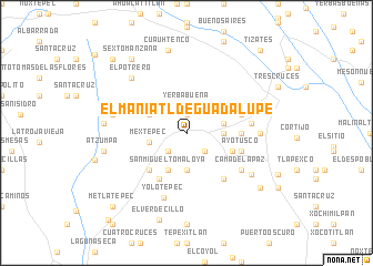map of El Maniatl de Guadalupe
