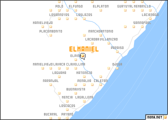 map of El Maniel