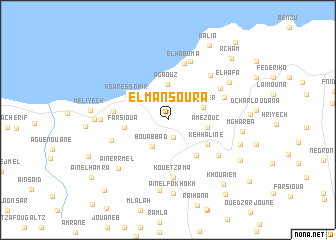 map of El Mansoura