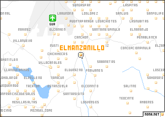 map of El Manzanillo