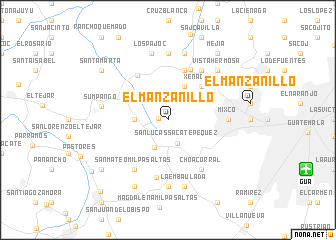 map of El Manzanillo