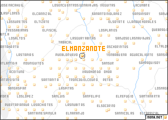 map of El Manzanote