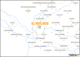 map of El Manzano