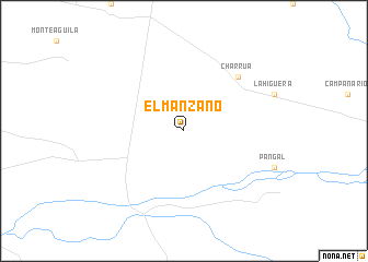 map of El Manzano