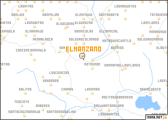 map of El Manzano