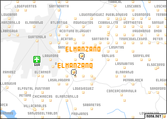 map of El Manzano