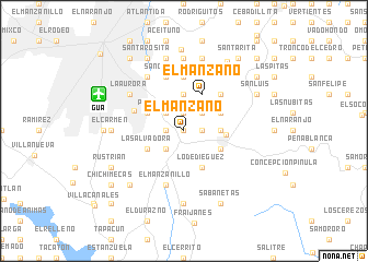 map of El Manzano