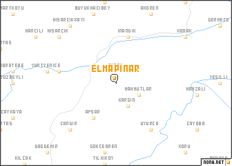 map of Elmapınar