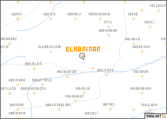 map of Elmapınar