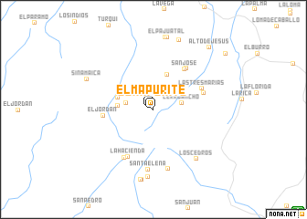 map of El Mapurite