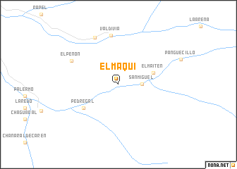 map of El Maqui