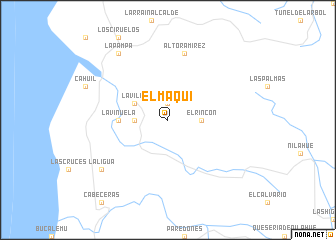 map of El Maqui