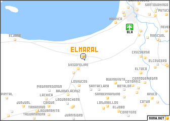 map of El Maral