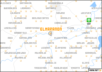 map of El Marañón