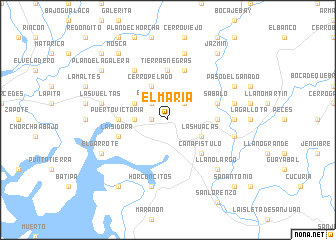 map of El María