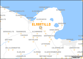 map of El Martillo