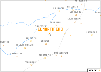 map of El Martinero