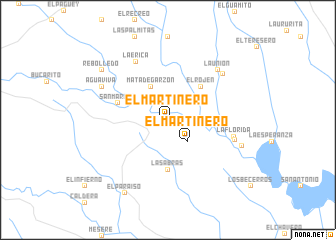map of El Martinero