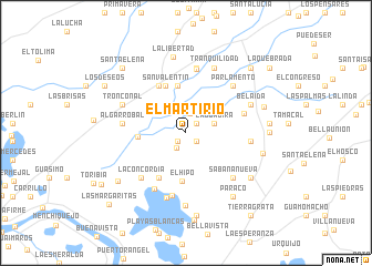map of El Martirio