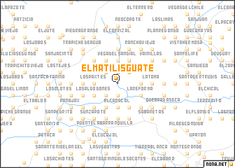 map of El Matilisguate