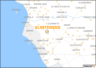 map of El Matrimonio